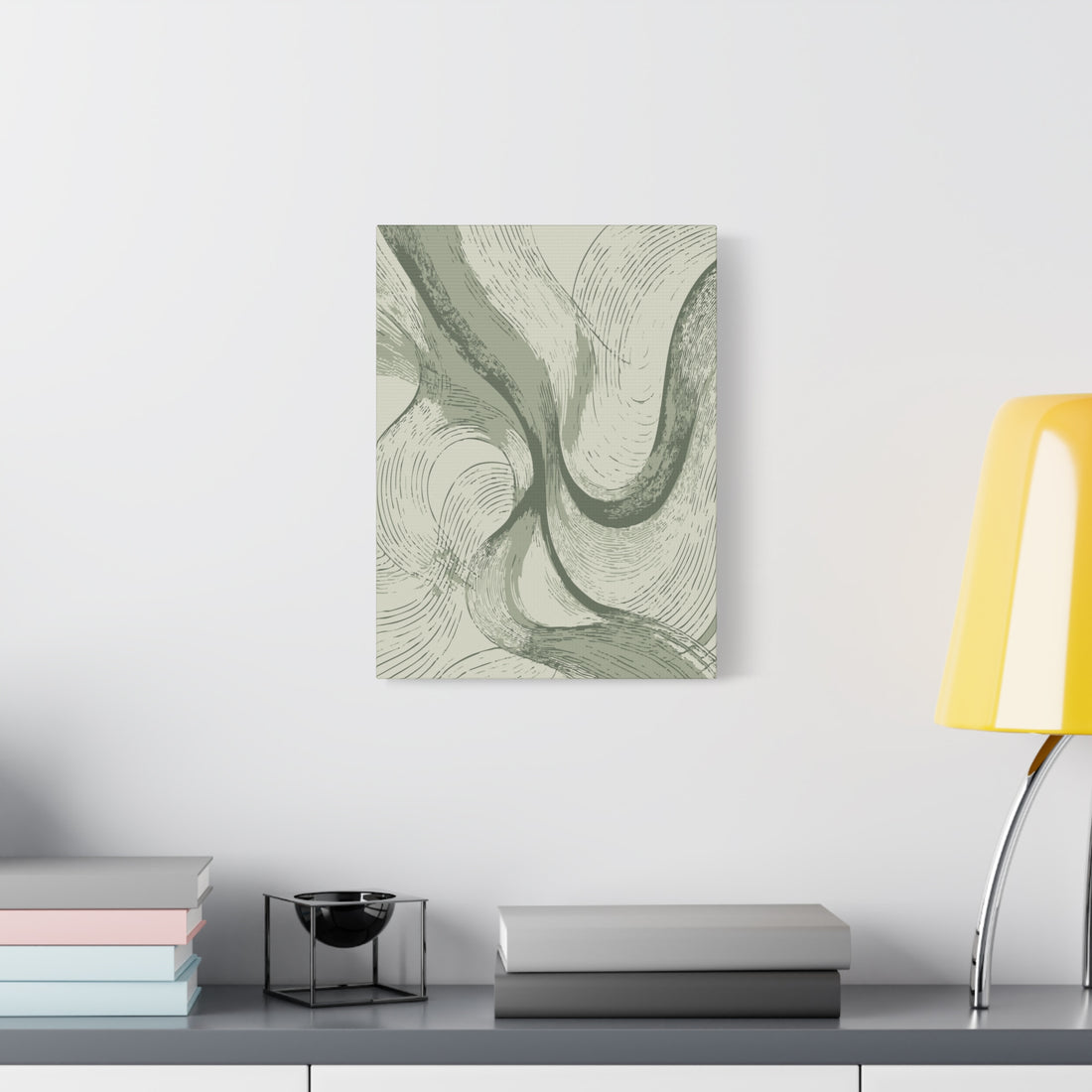 Modern Sage Green Waves