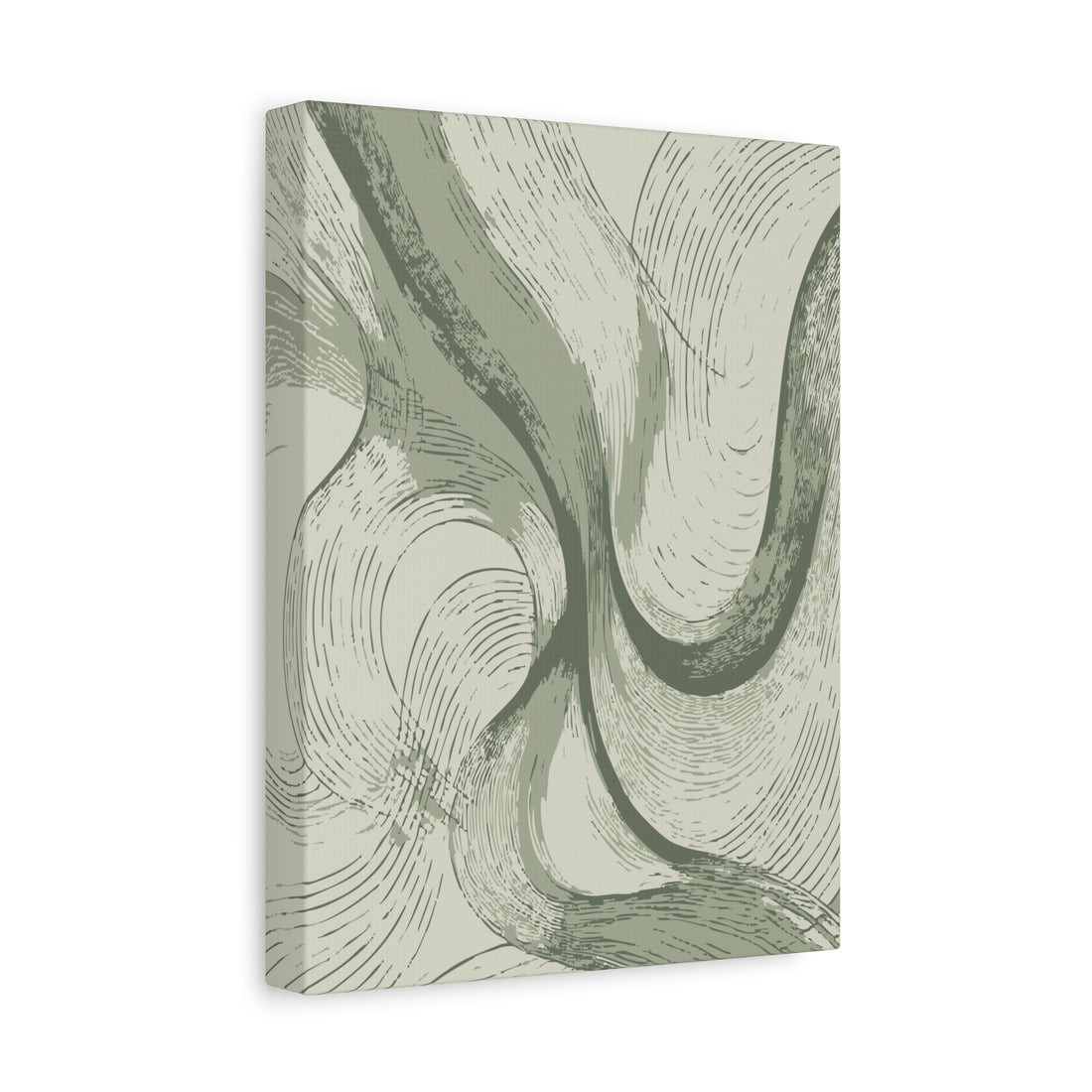 Modern Sage Green Waves