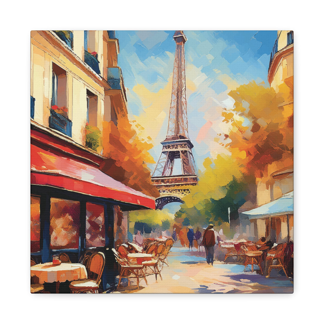 Romantic Parisian Street Café Scene