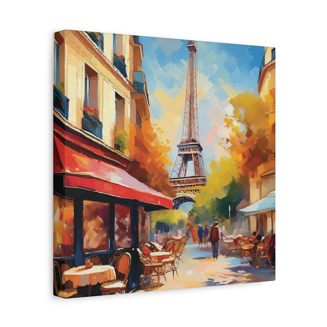 Romantic Parisian Street Café Scene